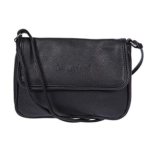 imppac DrachenLeder Damen Abendtasche Umhängetasche Tasche schwarz Kunstleder OTJ133S Kunstleder Umhängetasche von imppac