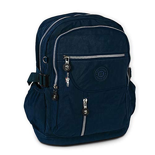 DrachenLeder Damen Herren Jugend Sporttasche Rucksack Navy Nylon 30x18x38 OTJ604B Nylon Sporttasche von imppac