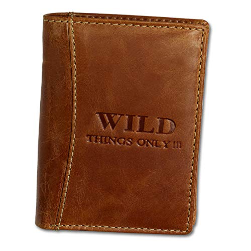 Imppac DrachenLeder echtes Leder Geldbörse Unisex Brieftasche braun 12.5x2x9.5cm inkl. Feeanhänger D1OPJ100O Leder Geldbörse von DrachenLeder für die Frau von imppac