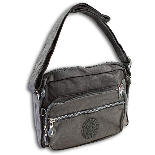 imppac DrachenLeder Damenhandtasche Tasche Umhängetasche Nylon grau 22x15x8 D2OTJ227K ein schönes Geschenk zu Weihnachten, Geburtstag, Valentinstag für die Frau, für Jugendliche von imppac