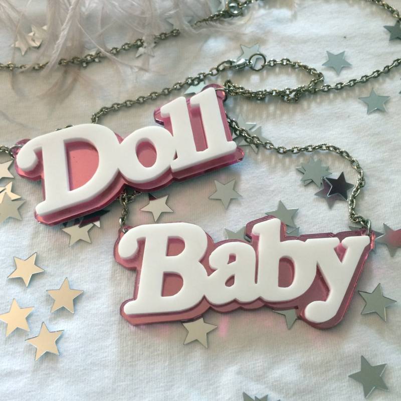 Puppe Oder Baby Doppelschicht Acryl Namensschild Halskette Mit Sonderangebot von imyourpresent