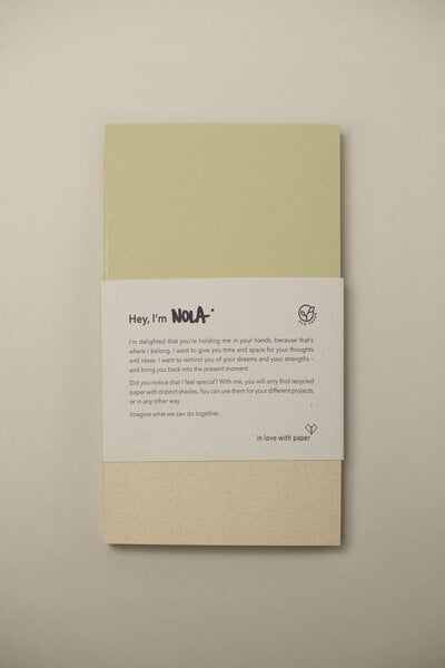 in love with paper Nachhaltiges Notizbuch Nola mit 160 Seiten aus Up/cyclingpapier von in love with paper