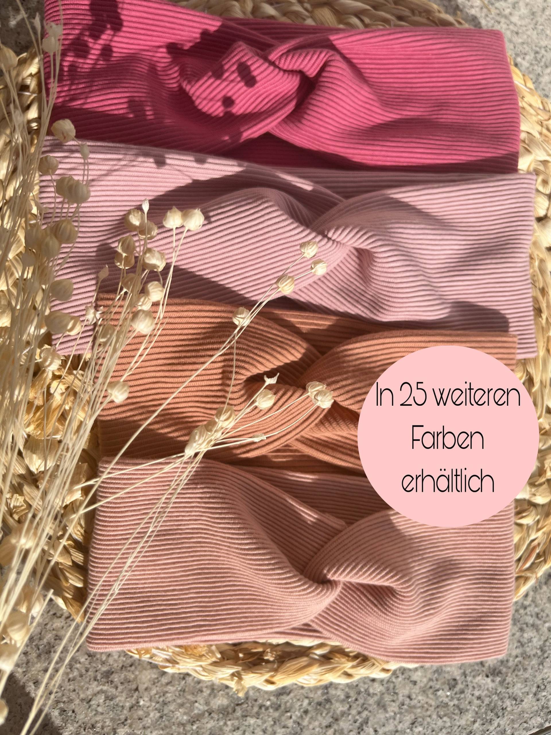 Warme Gerippte Stirnbänder/Haarbänder /Knotenhaarband Haar-Accessoires Rosa Töne Mama Tochter Warm Herbst Winter Stirnband Warme Gerippte Stirnbänder/Haarbänder /Knotenhaarband Haar-Accessoires Rosa Töne Mama Tochter Warm Herbst Winter Stirnband von inasFadenzauber