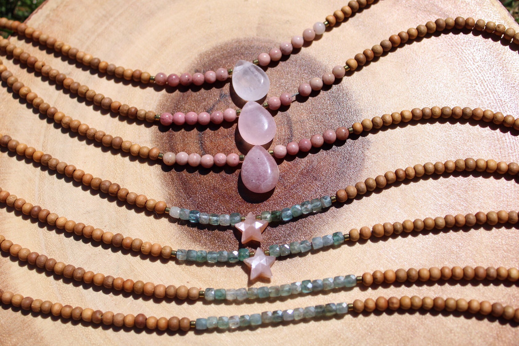 Perlen Edelstein Fußkettchen, Alle Größen, Sandelholz Zum Diffundieren, Edelsteine, Rosenquarz Tropfen, Himmlisch, Rosa Blau, Hippie, Kristall, Erdig Perlen Edelstein Fußkettchen, Alle Größen, Sandelholz Zum Diffundieren, Edelsteine, Rosenquarz Tropfen, Himmlisch, Rosa Blau, Hippie, Kristall, Erdig von inbloomdesigns