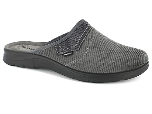 Inblu Herren Applikation Hausschuh, grau, 40 EU von inblu