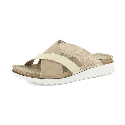 inblu Damen Ciabatte Donna Con Doppio Incrocio Effetto Cucito, Sottopiede In Pelle Imbottito Schiebe-Sandalen, Sand, 37 EU inblu Damen Ciabatte Donna Con Doppio Incrocio Effetto Cucito, Sottopiede In Pelle Imbottito Schiebe-Sandalen, Sand, 37 EU von inblu