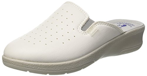 inblu Damen Madama Holzschuh, Weiß 001, 37 EU von inblu