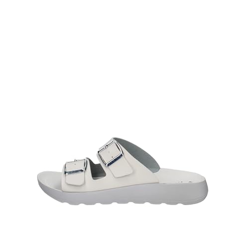 inblu Damen-Strandschuhe mit doppelter Schnalle Schiebe-Sandalen, Weiß, 36 EU von inblu