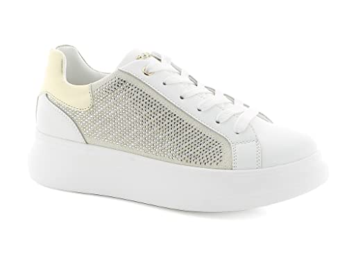 inblu Damen Strass Sneakers Gymnastikschuh, Weiß, 37 EU von inblu