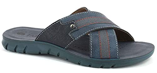 inblu FO-29 Herren-Sommer-Hausschuhe Modell FO-29 Wellness, blau, 42 EU von inblu