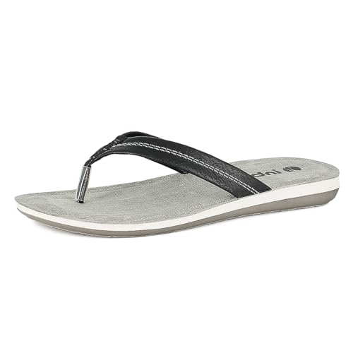 inblu Herren-Flip-Flops mit dünnem und weichem gepolstertem Fußbett Flipflop, Schwarz, 43 EU von inblu