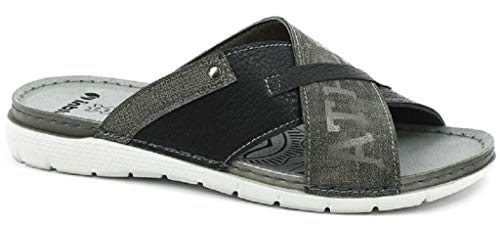 inblu Herren-Slipper, Modell VI-05, Schwarz, Linie BIO, Schwarz - Schwarz - Größe: 44 EU von inblu