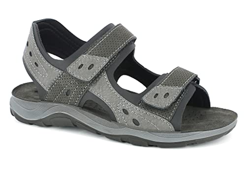 inblu Herren Trekking-Sandalen mit Klettverschluss Sportsandale, grau, 44 EU von inblu