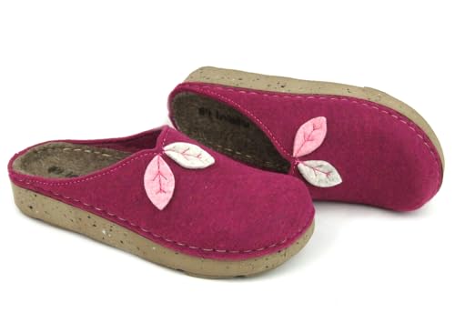 inlbu Ecofriends Damen Blättern, Sohle und Obermaterial aus recyceltem Material, 35/41 Clogs, Azalea, 38 EU von inblu