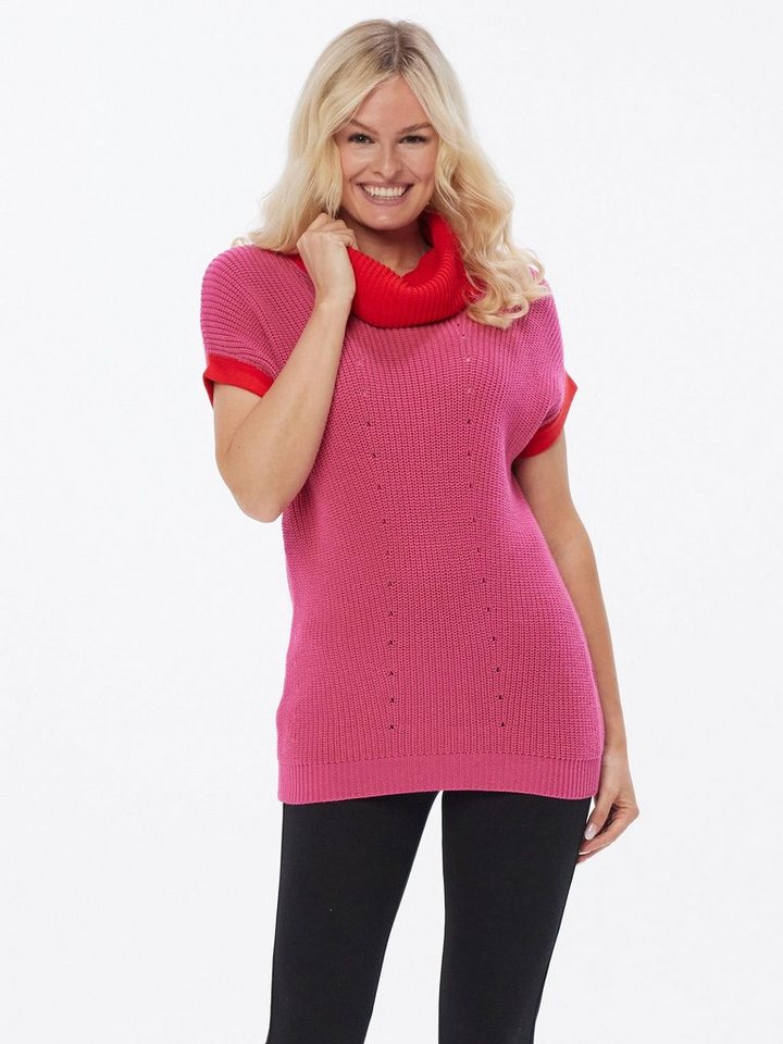 incasual Pullunder Long-Pullover figurumspielend mit Rollkragen incasual Pullunder Long-Pullover figurumspielend mit Rollkragen von incasual