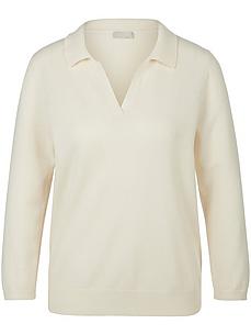 Polo-Pullover 3/4-Arm include weiss von include