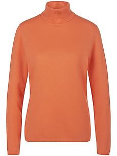 Rollkragen-Pullover aus Schurwolle und Kaschmir include orange von include