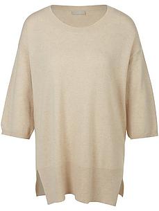 Rundhals-Pullover aus 100% Kaschmir include beige von include