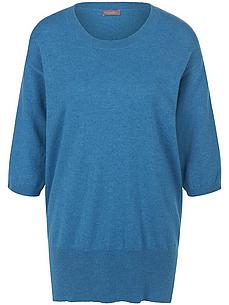 Rundhals-Pullover aus 100% Kaschmir include blau von include