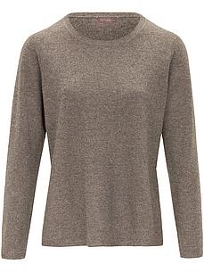 Rundhals-Pullover aus Schurwolle und Kaschmir include beige von include