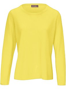 Rundhals-Pullover aus Schurwolle und Kaschmir include gelb von include