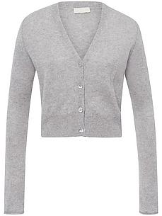 Strickjacke V-Ausschnitt include grau