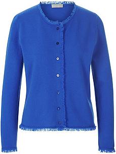 Strickjacke aus Schurwolle und Kaschmir include blau von include