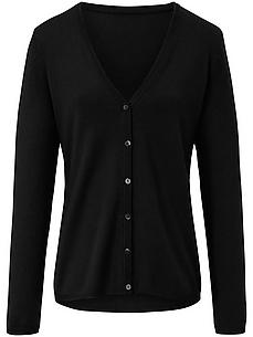 Strickjacke tiefem V-Ausschnitt include schwarz von include