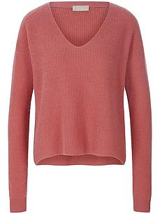 V-Pullover aus 100% Premium-Kaschmir include pink von include