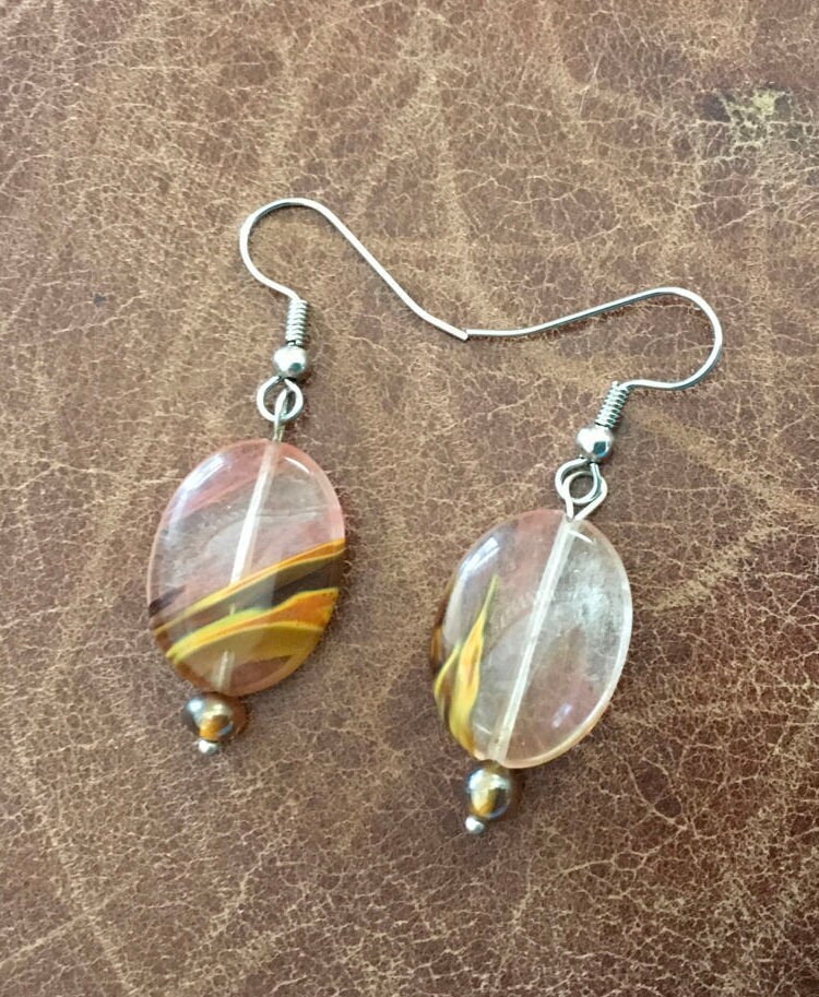 Glas-Cherry Quarz-Ohrringe Glas-Cherry Quarz-Ohrringe von indljewelry