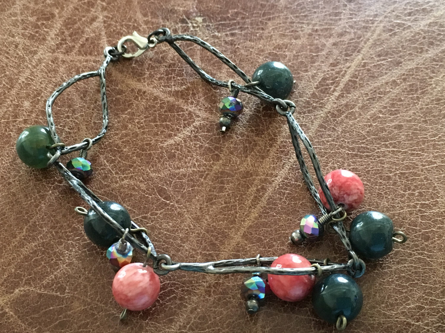 Jasper Und Rhodonit Armband Jasper Und Rhodonit Armband von indljewelry