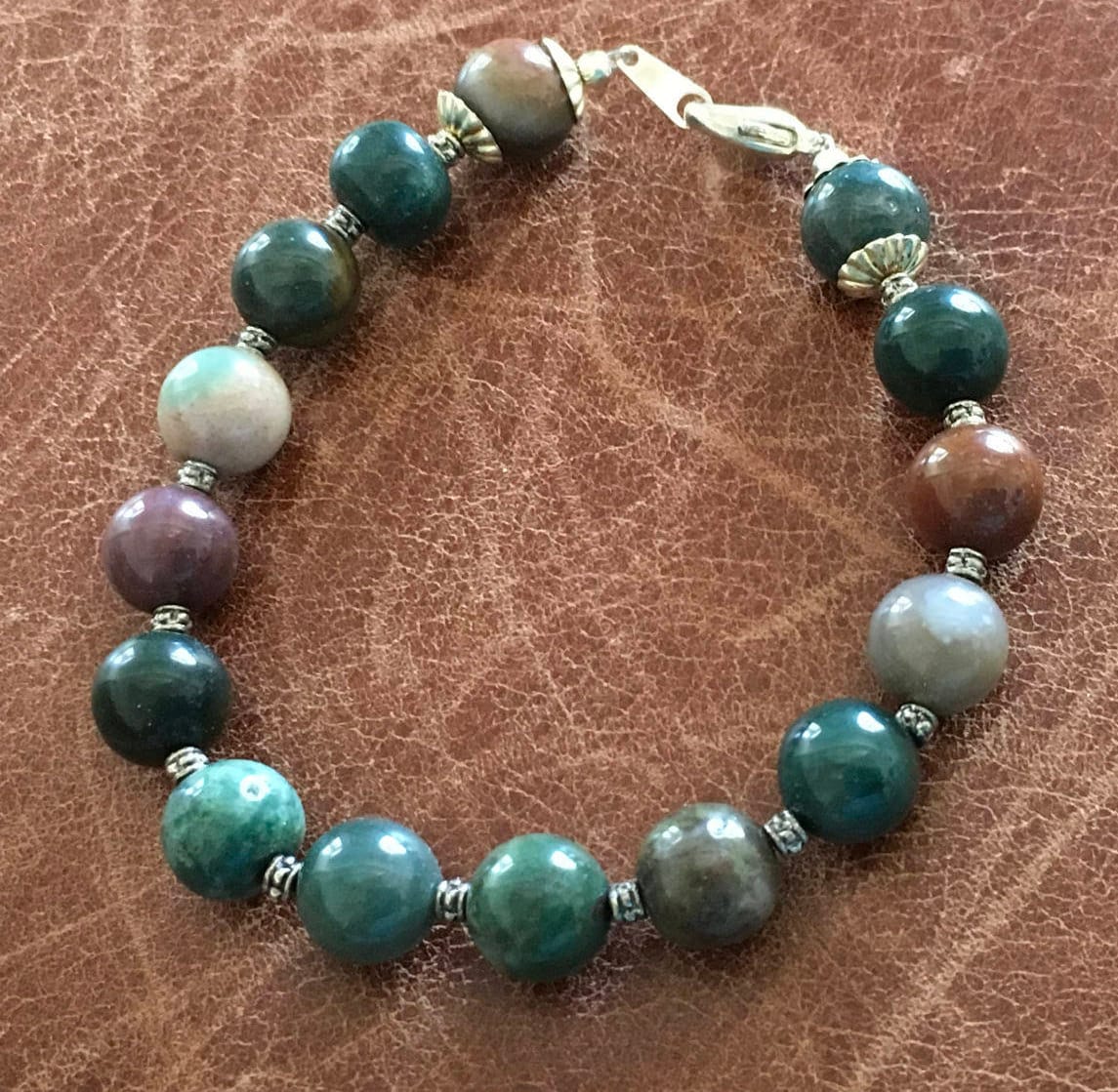 Multi Farbige Jaspis Armband Multi Farbige Jaspis Armband von indljewelry