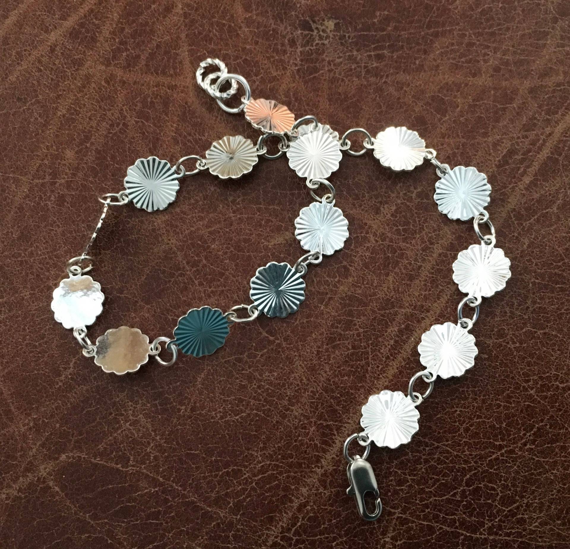 Sunburst-Silber Vergoldet Knöchel-Armband Sunburst-Silber Vergoldet Knöchel-Armband von indljewelry