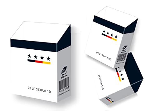 indo slipp - Zigarettenschachtel Überzieher/Hülle ohne Deckel aus Karton/für L-Schachteln (085 Deutschland Trikot, 3 Stück) von indo slipp