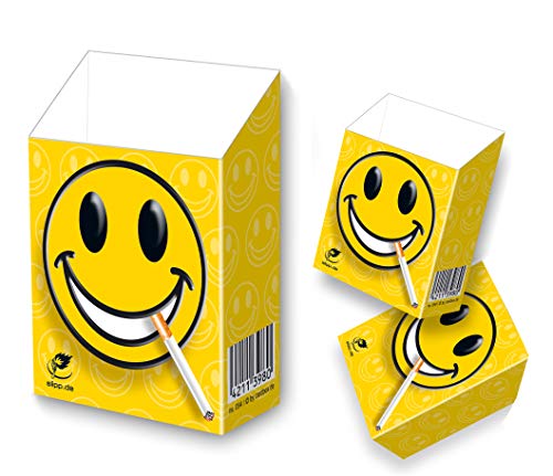 indo slipp - Zigarettenschachtel Überzieher/Hülle ohne Deckel aus Karton/für L-Schachteln (094 Smiley, 3 Stück) von indo slipp