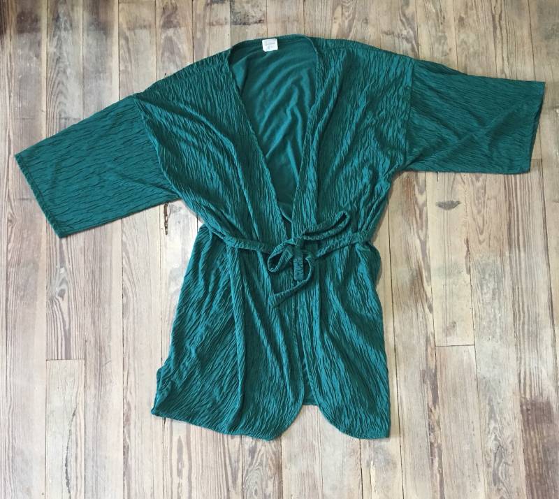 Grüne Krepp-Kimono von inezandberyl