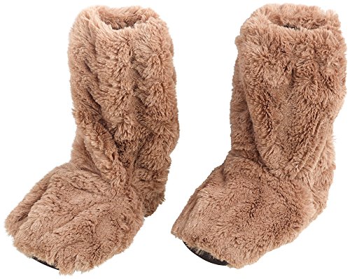 infactory Stiefel ohne Socken: Aufwärmbare Flausch-Stiefel mit Traubenkern-Füllung, Größe 39-41 (Beheizbare Stiefel, Aufwärmbare Socken, Geschenk Herren) von infactory