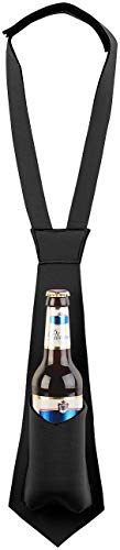 infactory Bierkrawatte: Krawatte mit integriertem Bierhalter, für 0,33-l-Flaschen geeignet (Flaschenträger, Dosenhalter, Scherzartikel) von infactory