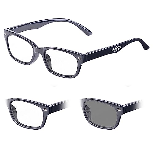 infactory Lesesonnenbrille: Selbsttönende Lesebrille mit UV-Schutz 400, +2,0 Dioptrien (Lesebrille mit Sonnenschutz, Lesesonnenbrille Damen, Schutzbrille) von infactory