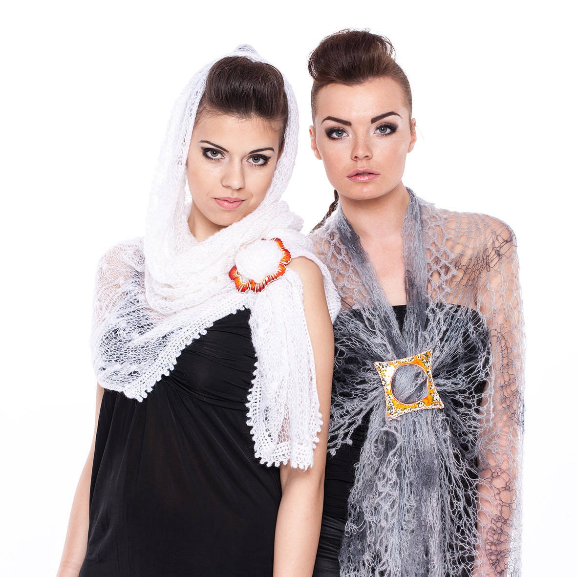 Keramik Schal Schnalle Vierblättriges Kleeblatt Spange von ingDIZAINAS