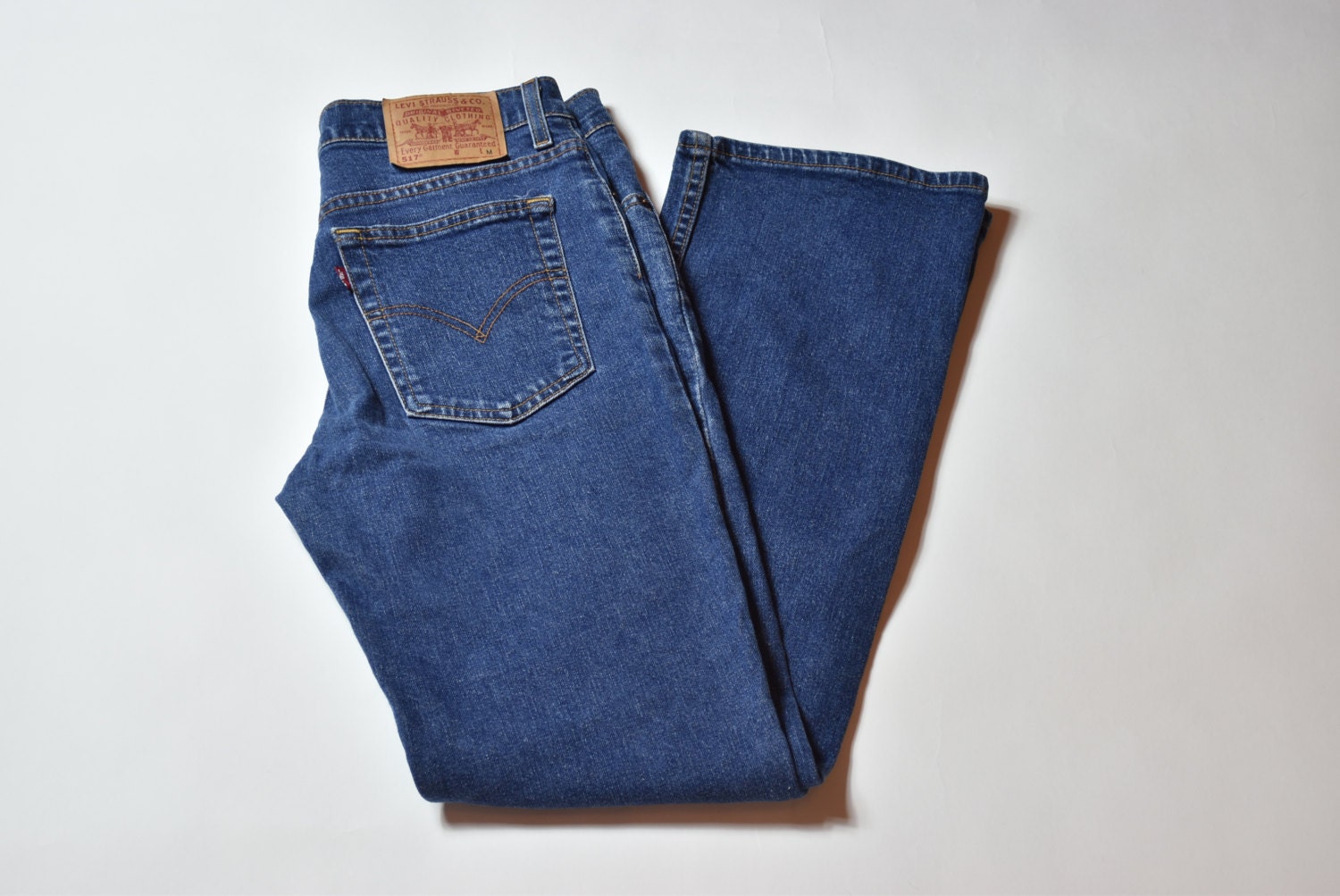 Vintage Blaue Levis 517 Denim Jeans von inhomage