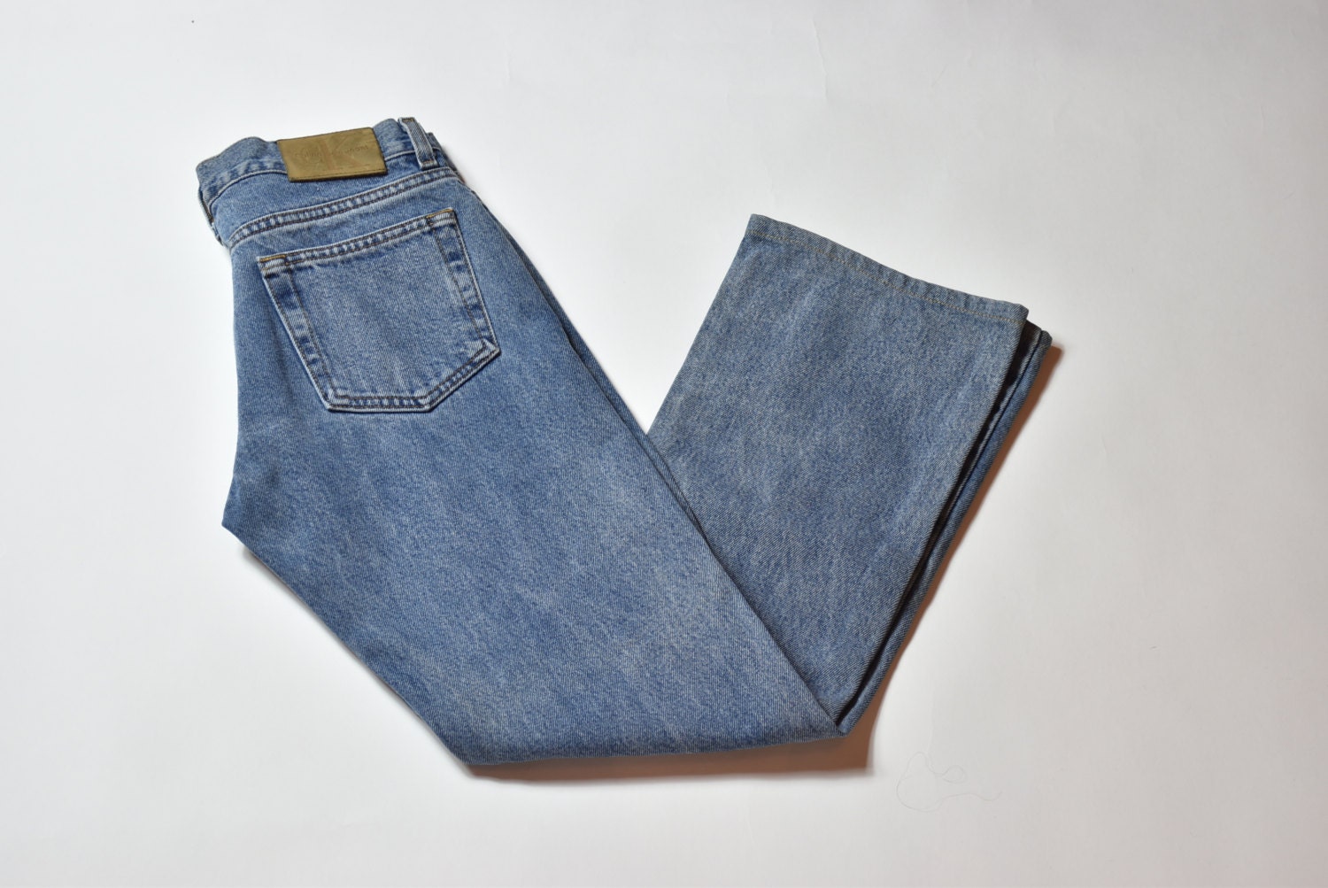 Vintage Blue Calvin Klein High Taillen Jeans von inhomage