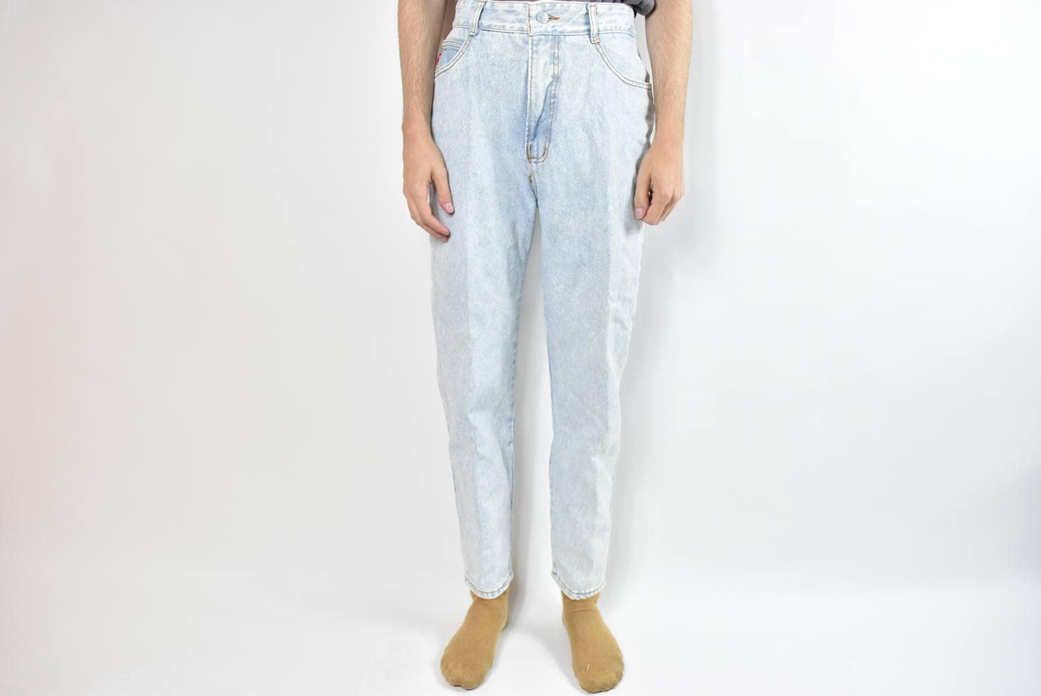 Vintage Deadstock 80Er Jahre Leicht Gewaschene Bongo Mom Jeans von inhomage