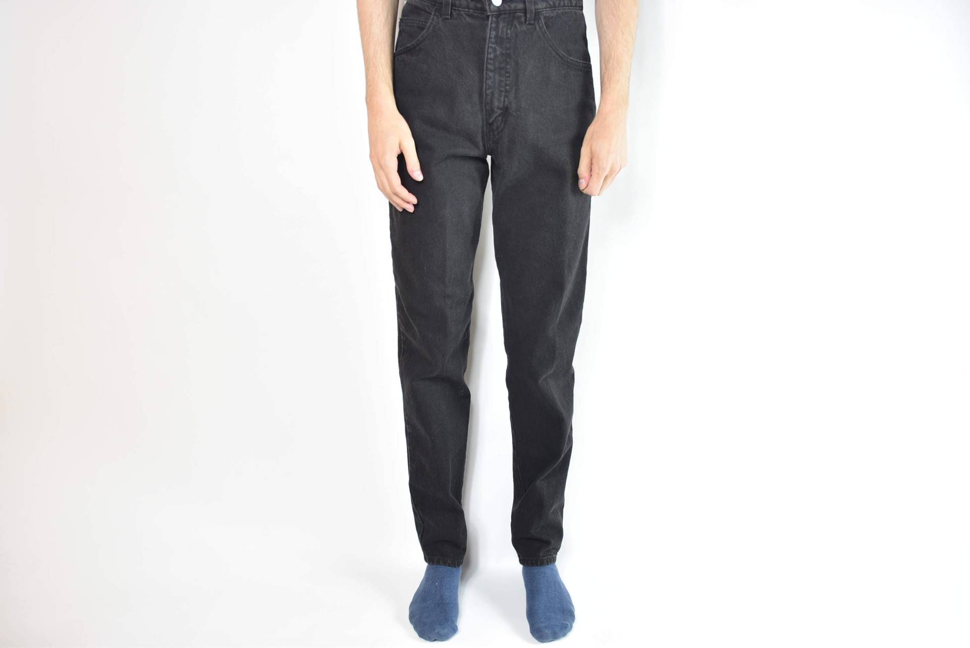 Vintage Schwarze Gap Mom Jeans Mit Hoher Taille von inhomage