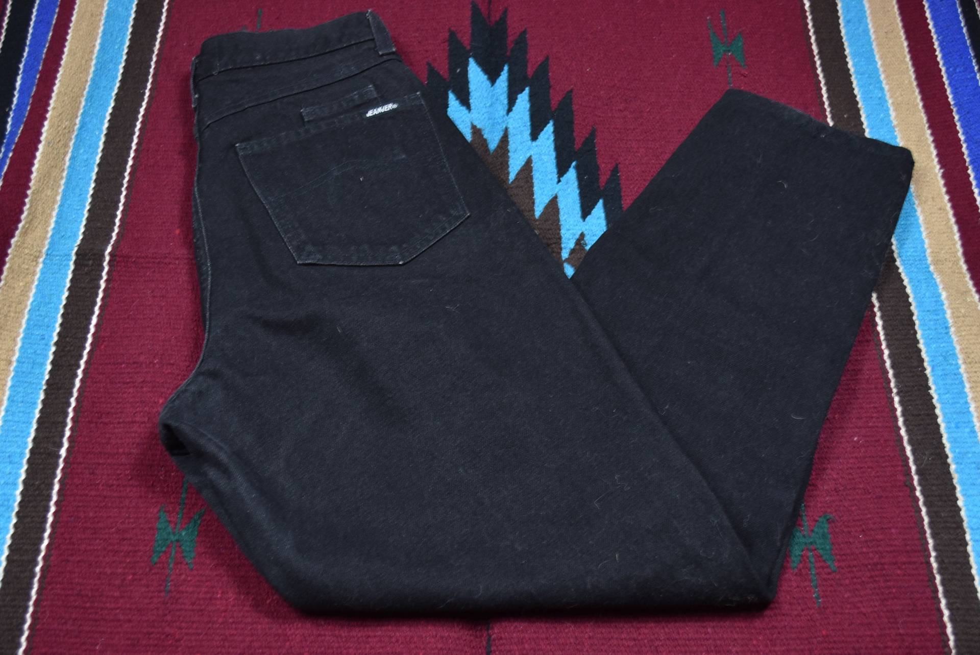 Vintage Schwarze Jeans High Waisted Mom von inhomage