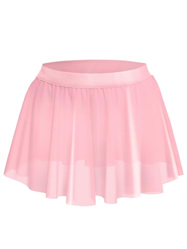 inhzoy Herren Sissy Unterwäsche Rock Kurz Sexy Durchsichtige Tutu Tüll Mini Rock Sissy Nachtwäsche Nachthemd Crossdressing Kleidung Rosa_B Einheitsgröße von inhzoy