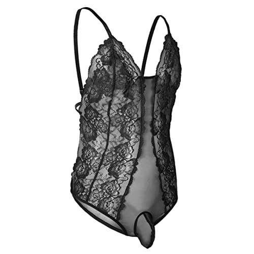 inhzoy Herren Transparente Spitze Bodysuit Einteiler Unterwäsche Männer Stringbody Ouvert Sissy Dessous Spitze Unterhemd Schwarz B M inhzoy Herren Transparente Spitze Bodysuit Einteiler Unterwäsche Männer Stringbody Ouvert Sissy Dessous Spitze Unterhemd Schwarz B M von inhzoy