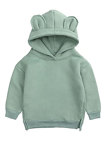 inhzoy Kinder Baby Jungen Mädchen Hoodie Sweatshirts Warme Kapuzenpullover Mit/Ohne Fleece Frühling Herbst Winter Tops Hellgrün 80-92/12-24 Monate von inhzoy