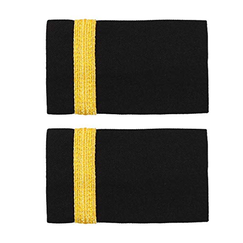 inhzoy Schulterklappen Herren Pilot Kapitän Marine Epauletten Professionelle Fluggesellschaft Uniform Schulterriegel Zubehör One Bar One Size von inhzoy