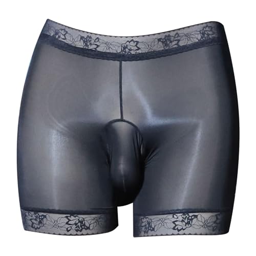 inhzoy Transparente Herren Slip Sexy Glanz Glatte Boxer Shorts Mit Bulge Beutel Glossy Nylon Unterwäsche Sexy Höschen Trunks Mit Pennishülle Schwarz_A L inhzoy Transparente Herren Slip Sexy Glanz Glatte Boxer Shorts Mit Bulge Beutel Glossy Nylon Unterwäsche Sexy Höschen Trunks Mit Pennishülle Schwarz_A L von inhzoy
